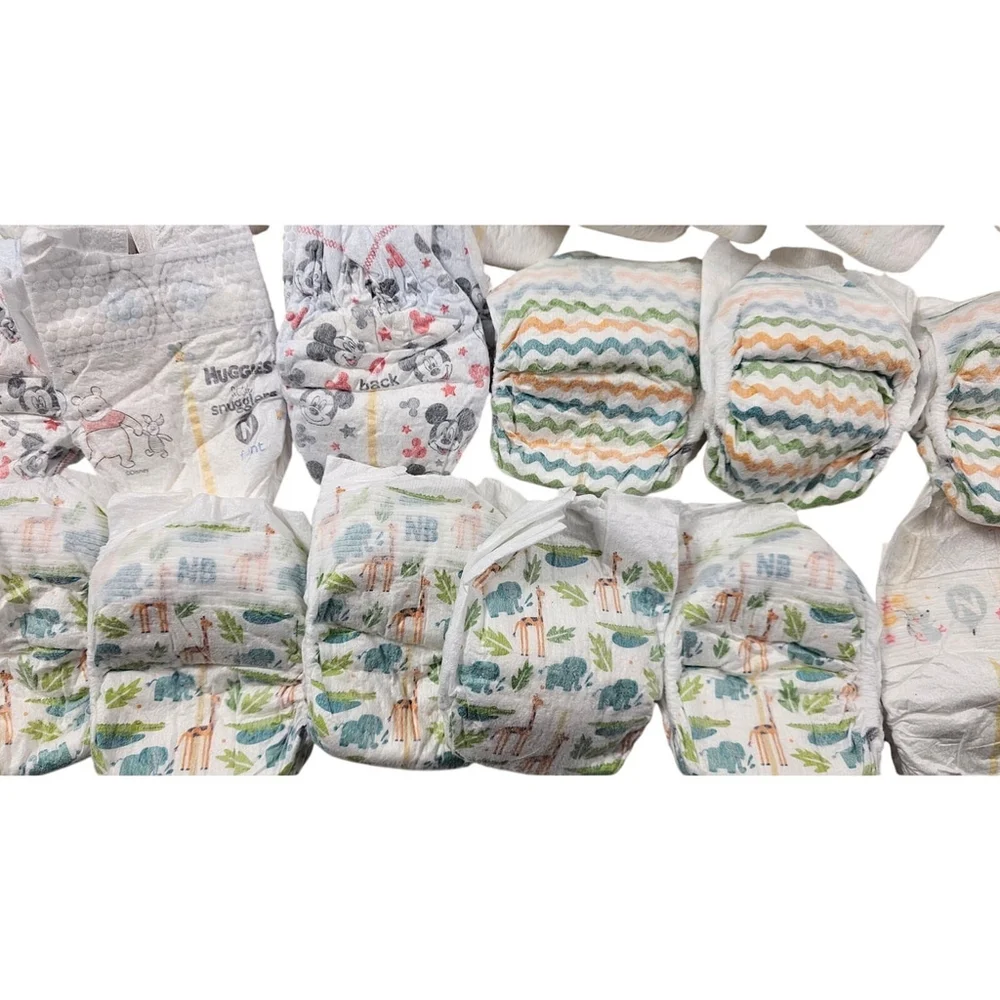 Newborn Baby Doll Diaper Bundle Lot of 24